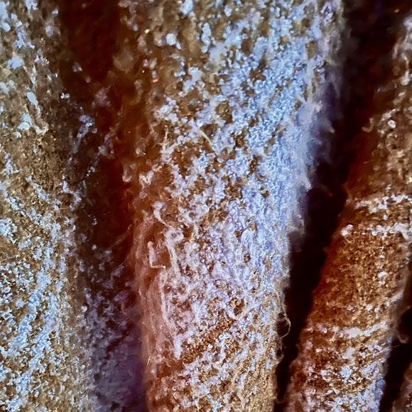 Chaps Blue Knit Poncho with Fringe Serape Boho Chic Hippy Hippie Cozy Casual - Picture 4 of 17